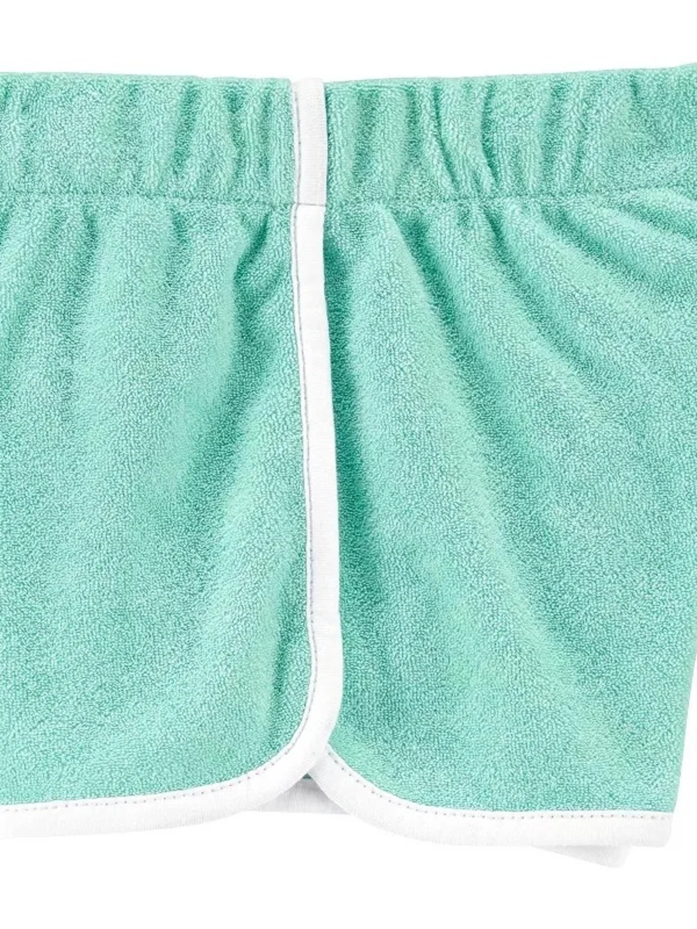 NWT Carter's Mint Terry Cloth Shorts with White Trim